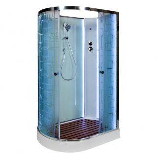 Душевая кабина Deto ЕМ1512 R с гидромассажем (гм.) 120х80х220 см